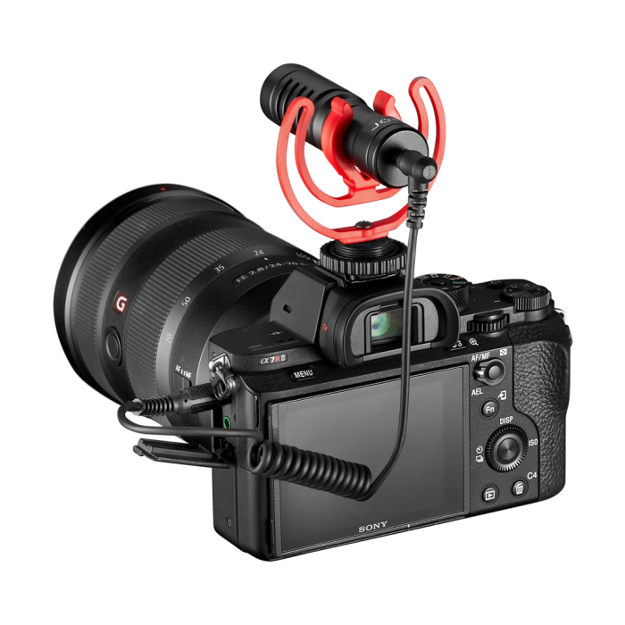 Vlog equipment camera action cam laptop mic Vector Image